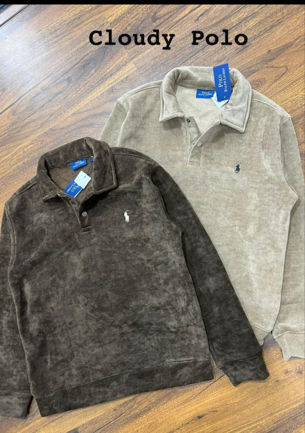 CLOUDY POLO HALF ZIP